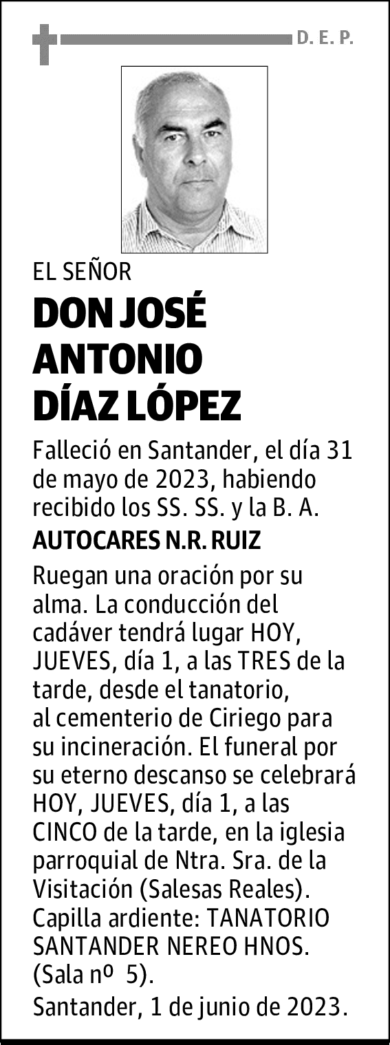 DON JOSÉ ANTONIO DÍAZ LÓPEZ