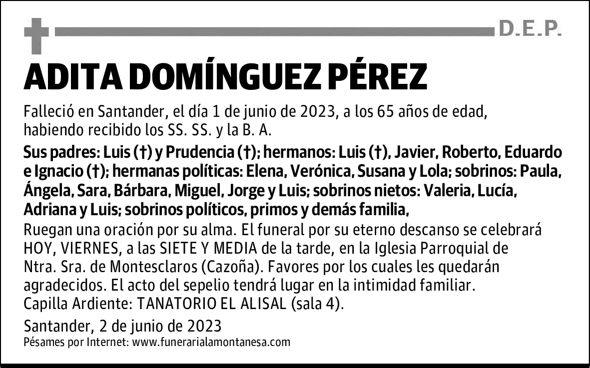 ADITA DOMÍNGUEZ PÉREZ