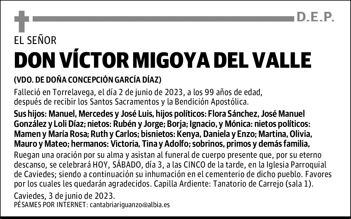 DON VÍCTOR MIGOYA DEL VALLE