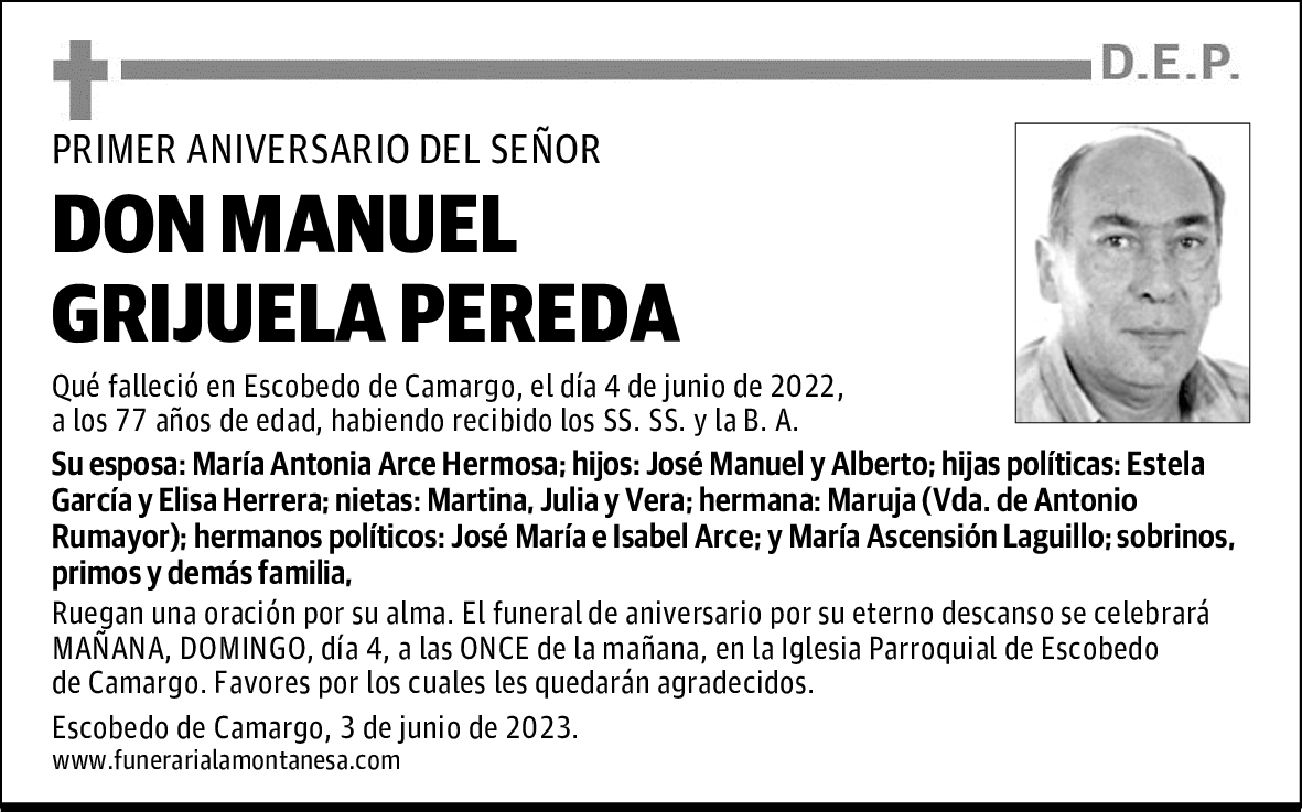 DON MANUEL GRIJUELA PEREDA