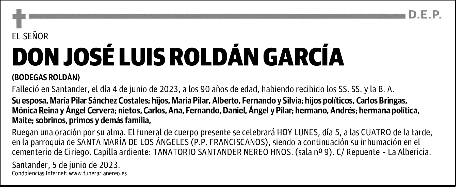 DON JOSÉ LUIS ROLDÁN GARCÍA