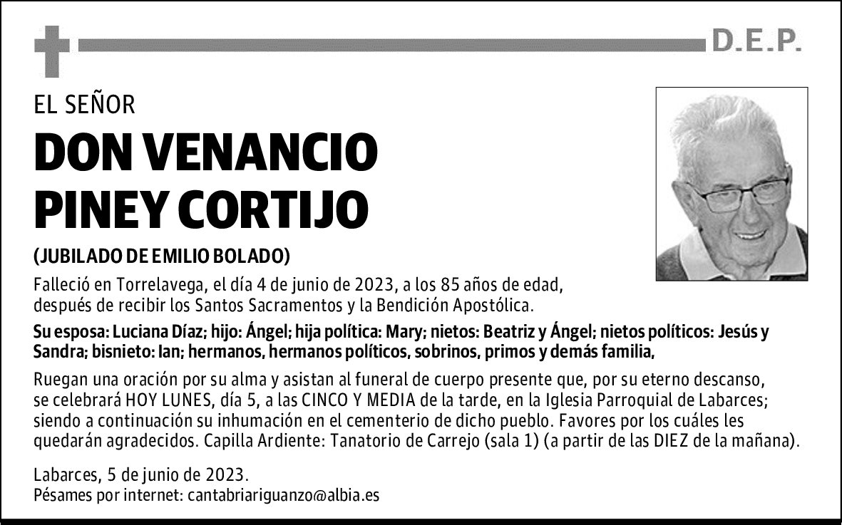 DON VENANCIO PINEY CORTIJO