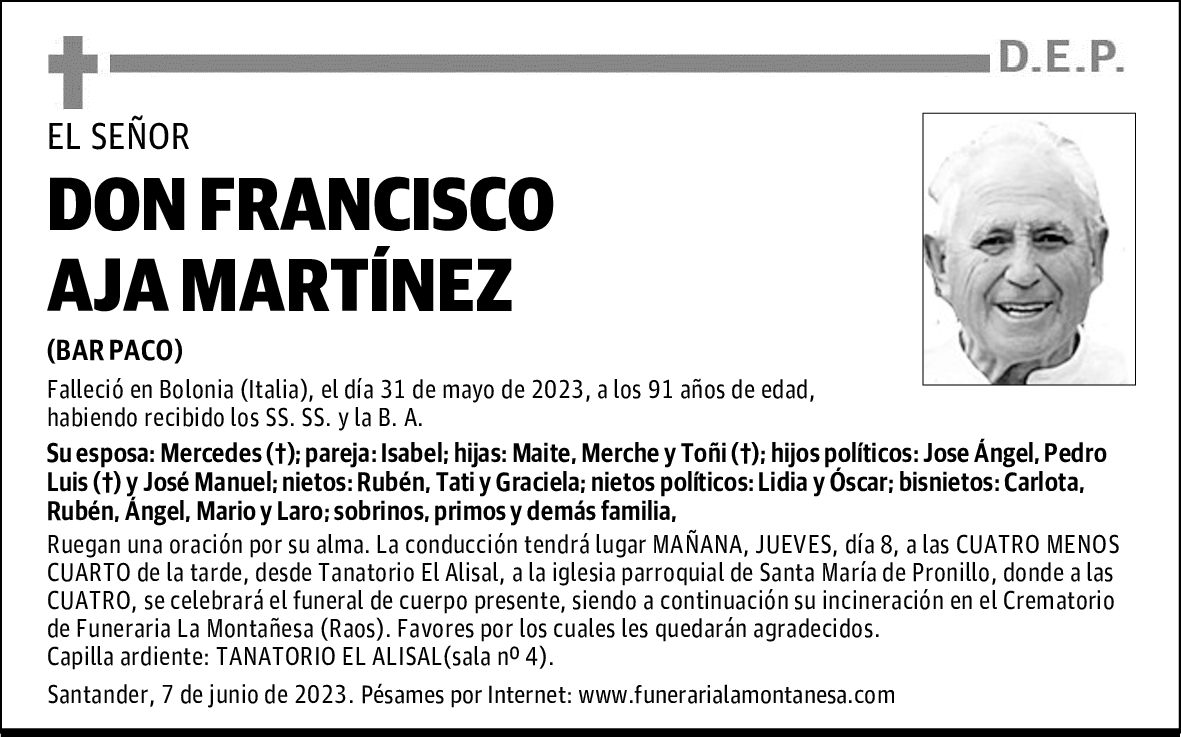 DON FRANCISCO AJA MARTÍNEZ