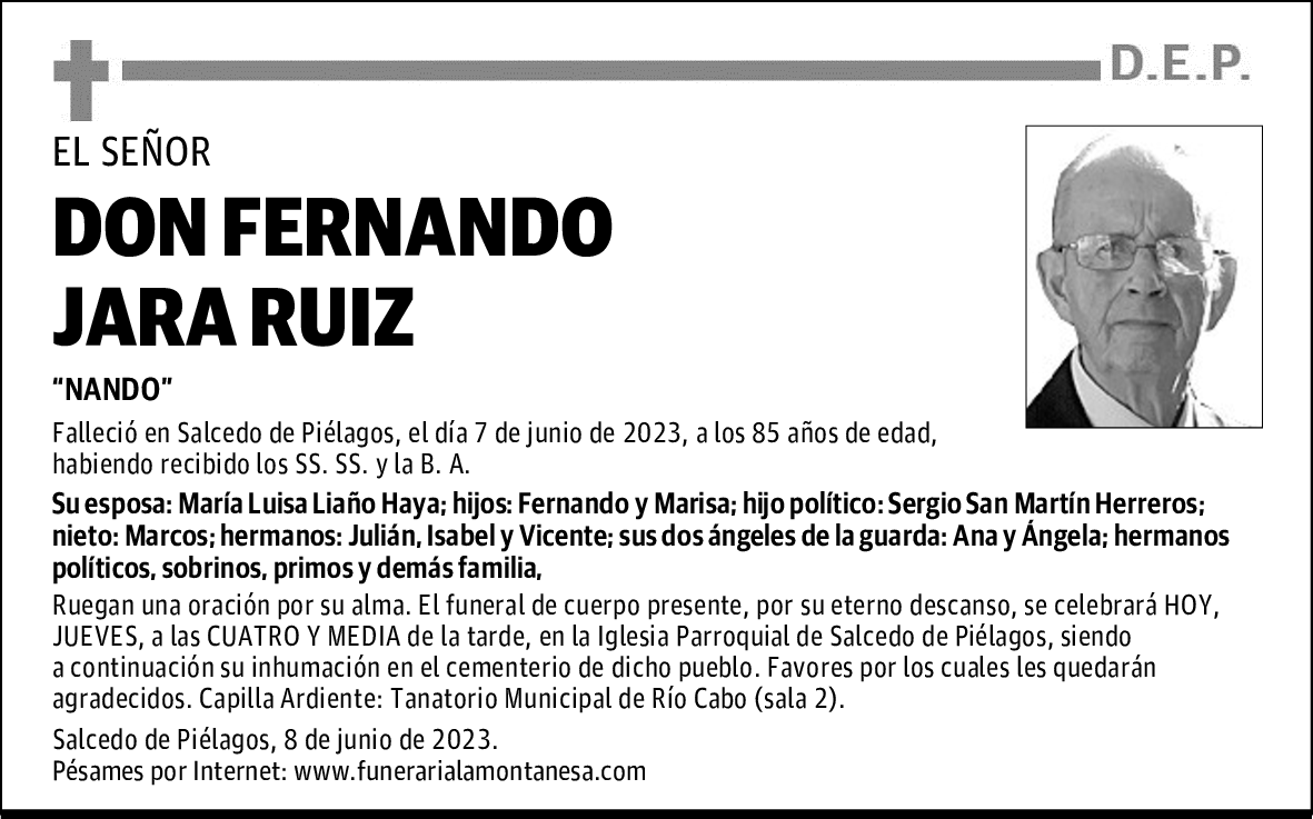 DON FERNANDO JARA RUIZ