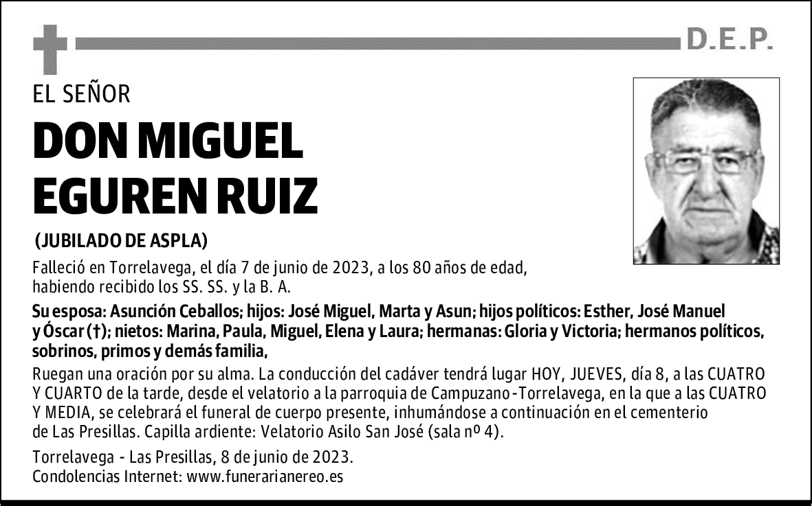 DON MIGUEL EGUREN RUIZ