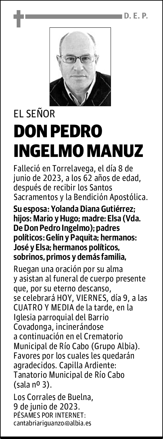 DON PEDRO INGELMO MANUZ