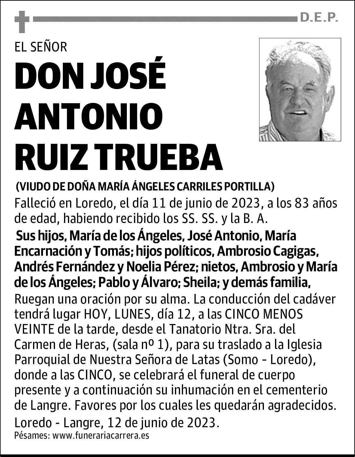 DON JOSÉ ANTONIO RUIZ TRUEBA