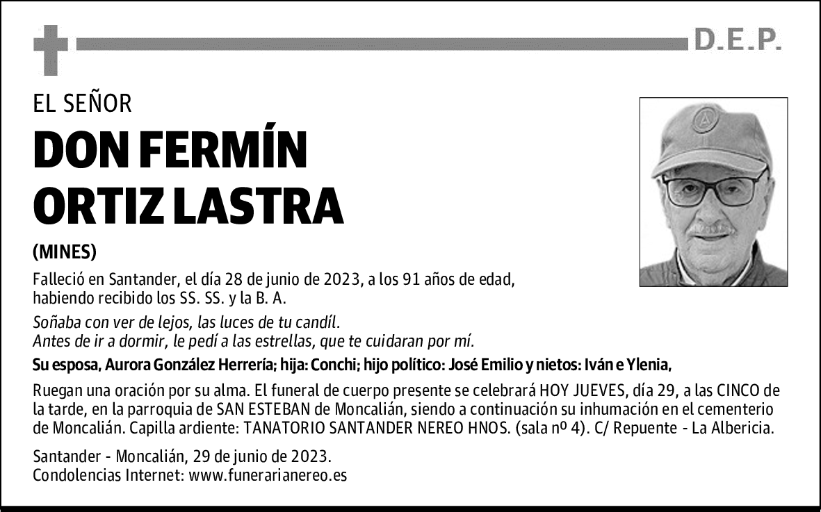 DON FERMÍN ORTIZ LASTRA