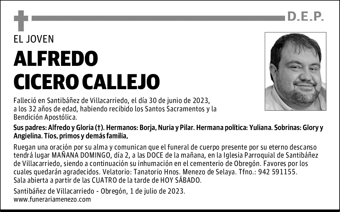 ALFREDO CICERO CALLEJO