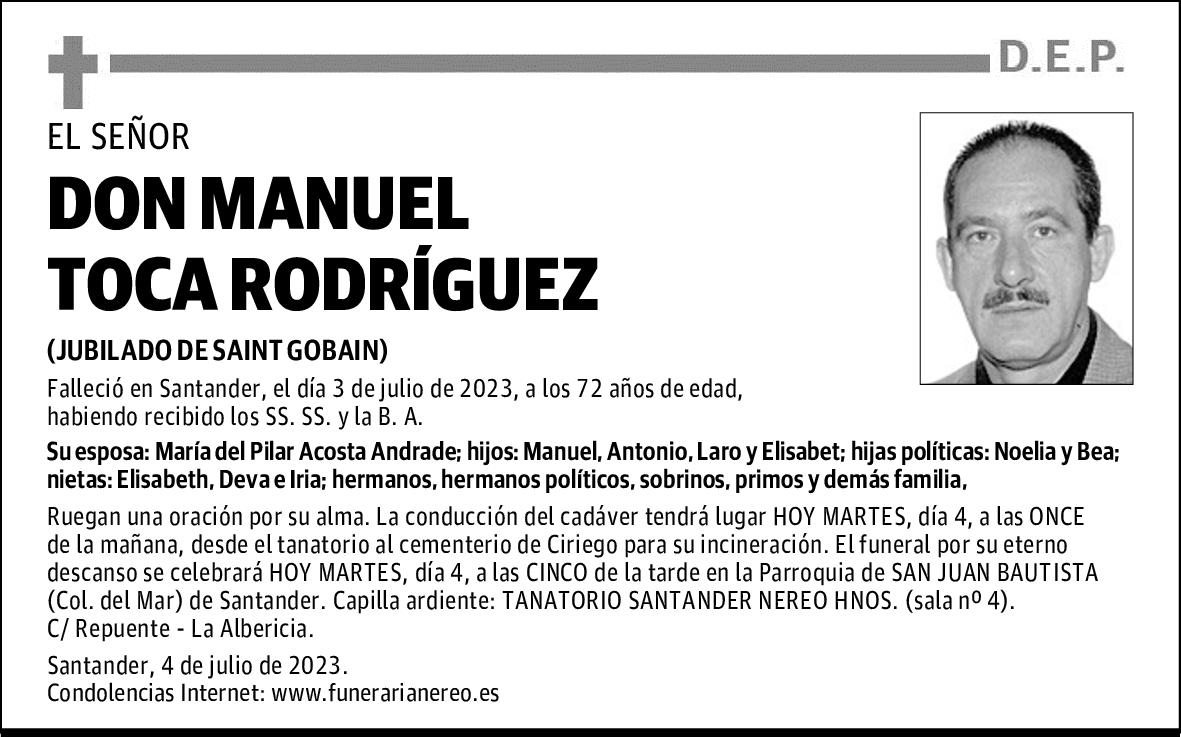 DON MANUEL TOCA RODRÍGUEZ