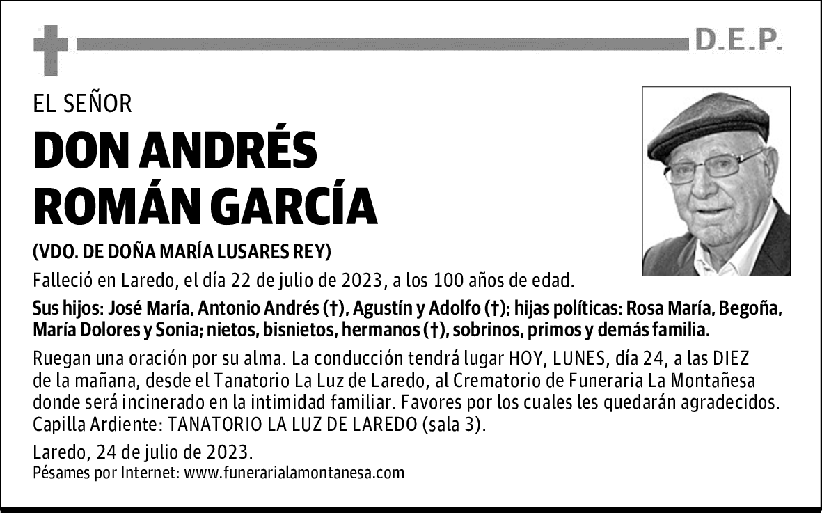 DON ANDRÉS ROMÁN GARCÍA