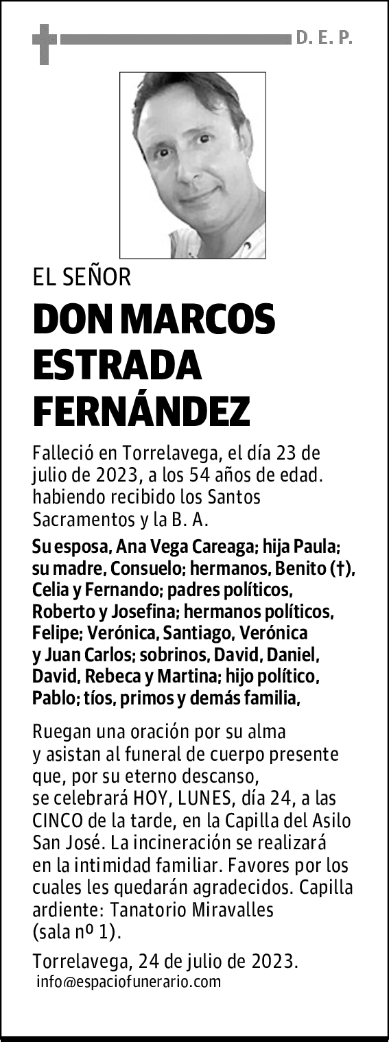 DON MARCOS ESTRADA FERNÁNDEZ