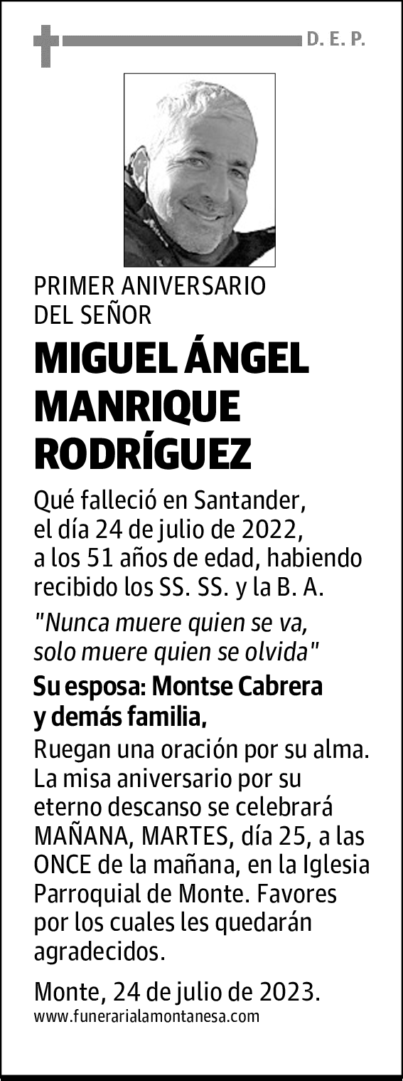 MIGUEL ÁNGEL MANRIQUE RODRÍGUEZ