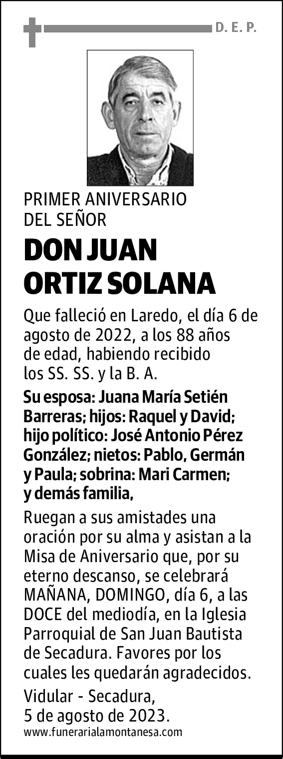DON JUAN ORTIZ SOLANA