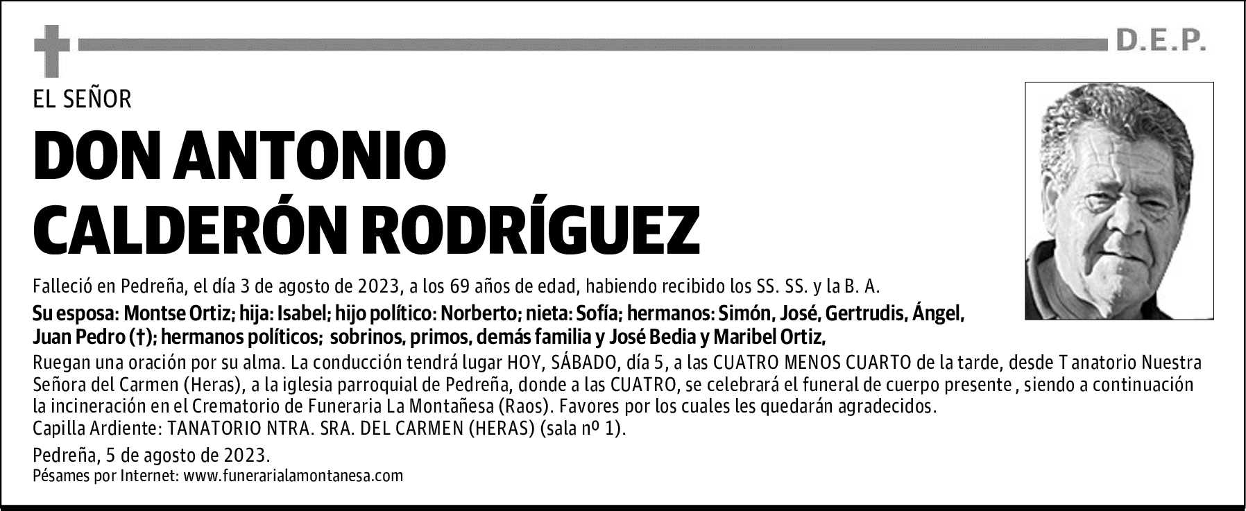 DON ANTONIO CALDERÓN RODRÍGUEZ