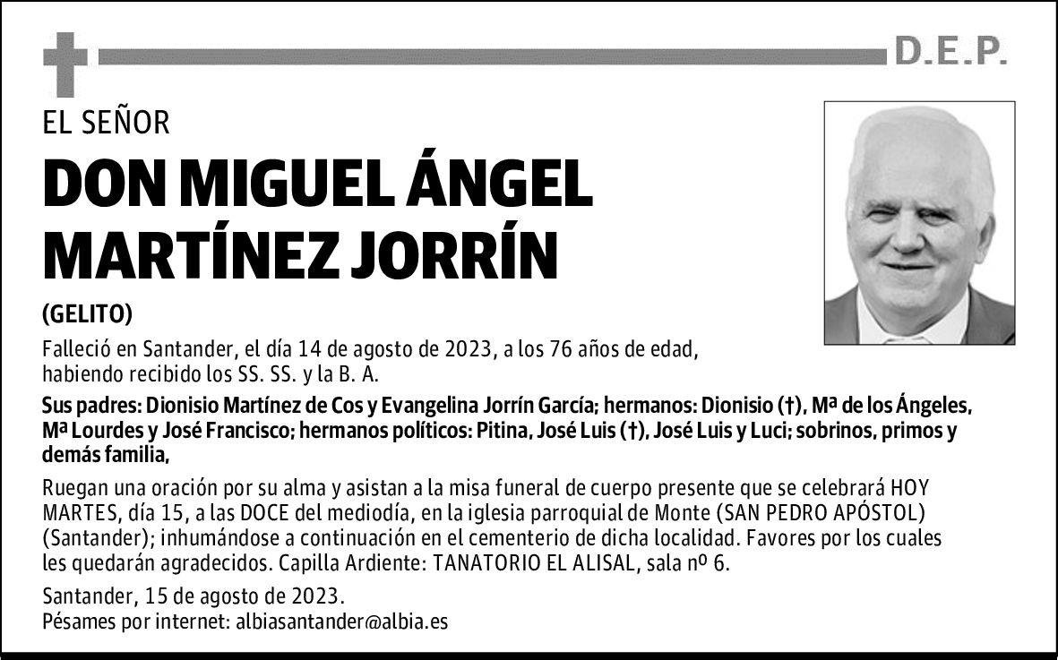 DON MIGUEL ÁNGEL MARTÍNEZ JORRÍN