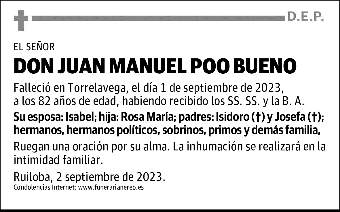 DON JUAN MANUEL POO BUENO