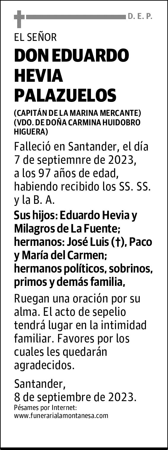 DON EDUARDO HEVIA PALAZUELOS