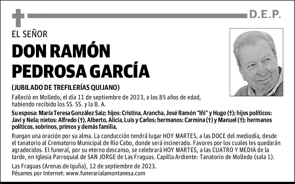 DON RAMÓN PEDROSA GARCÍA