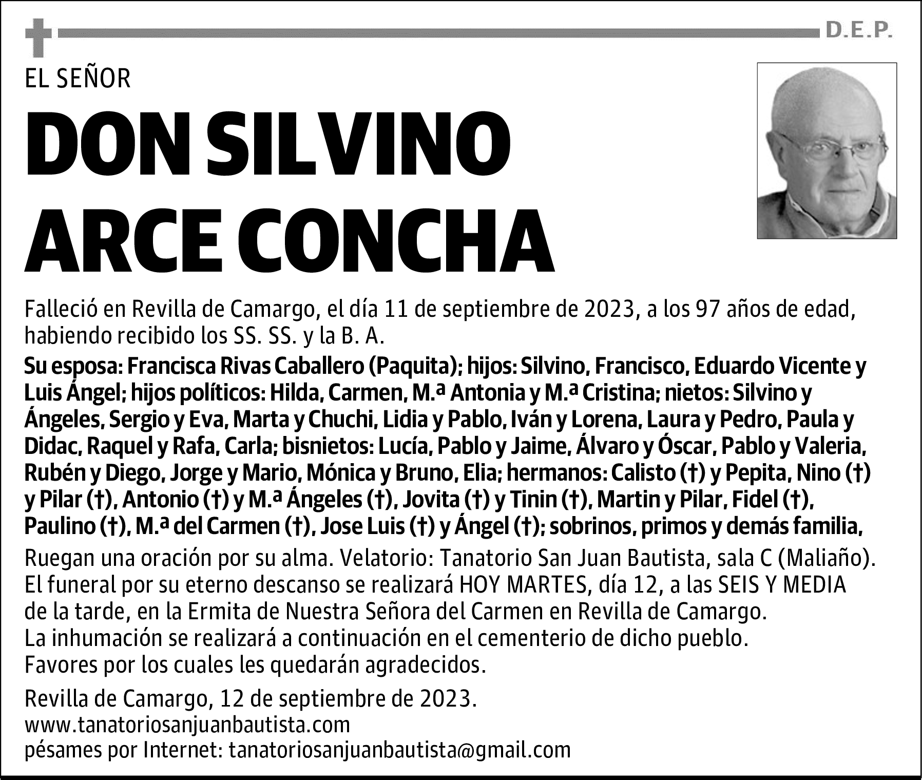 DON SILVINO ARCE CONCHA