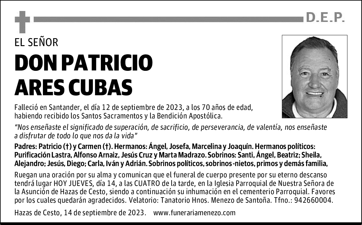 DON PATRICIO ARES CUBAS