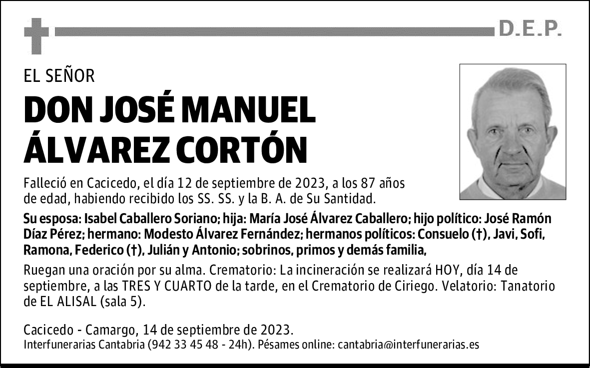 DON JOSÉ MANUEL ÁLVAREZ CORTÓN