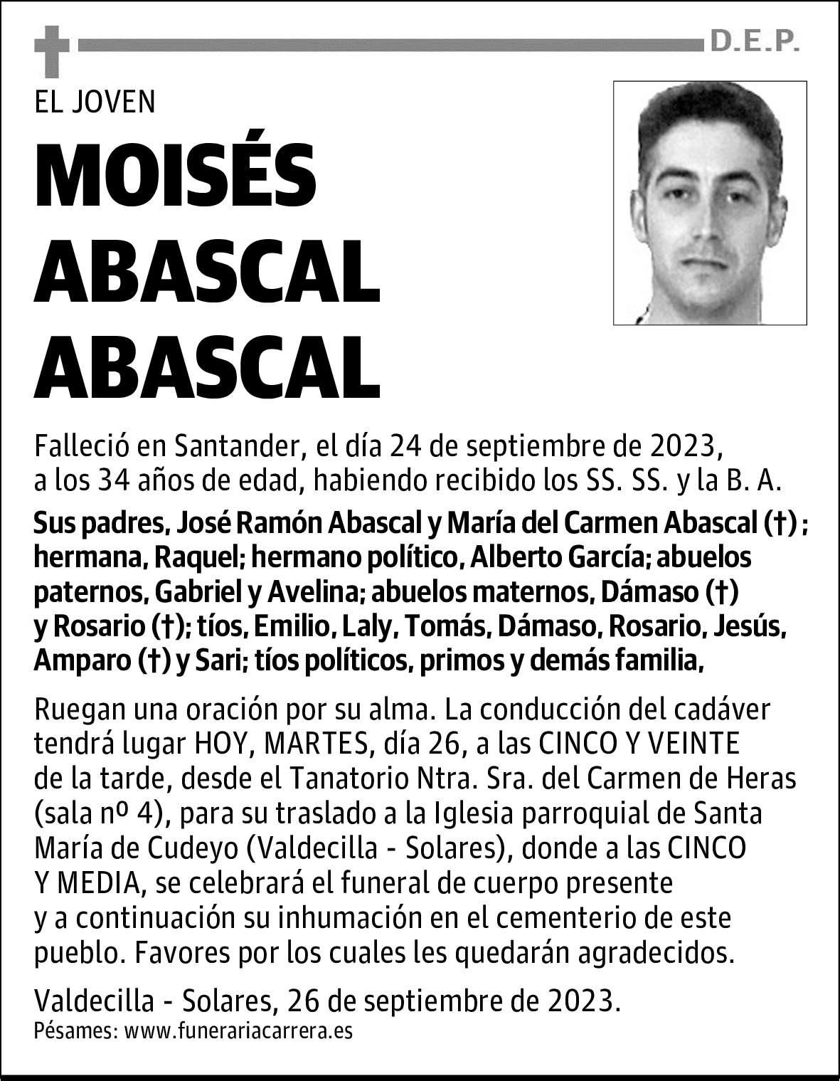 MOISÉS ABASCAL ABASCAL