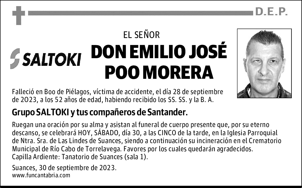 DON EMILIO JOSÉ POO MORERA
