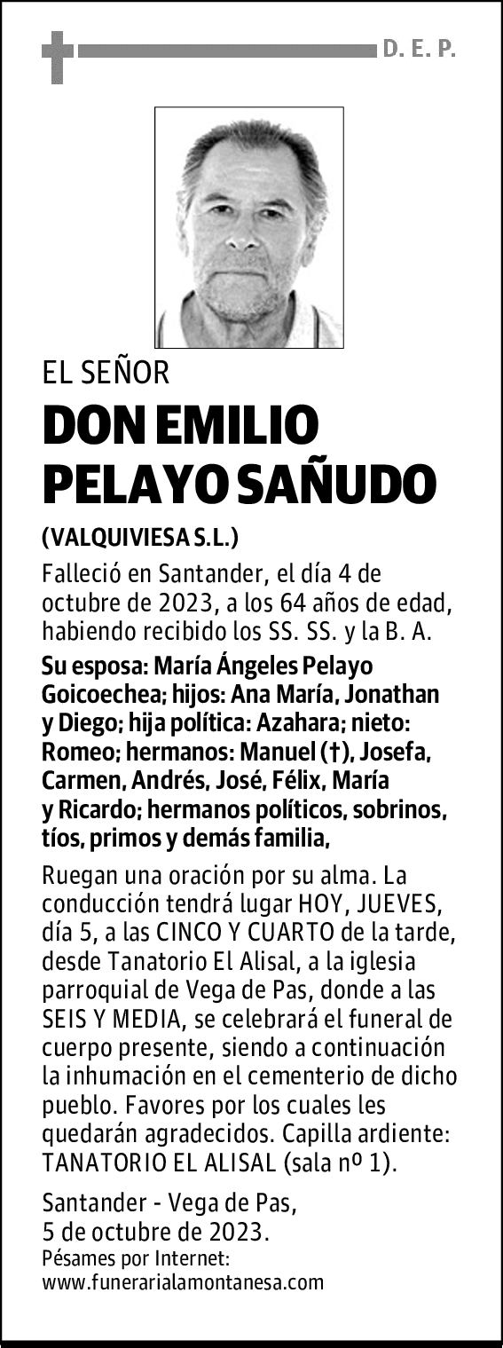 DON EMILIO PELAYO SAÑUDO