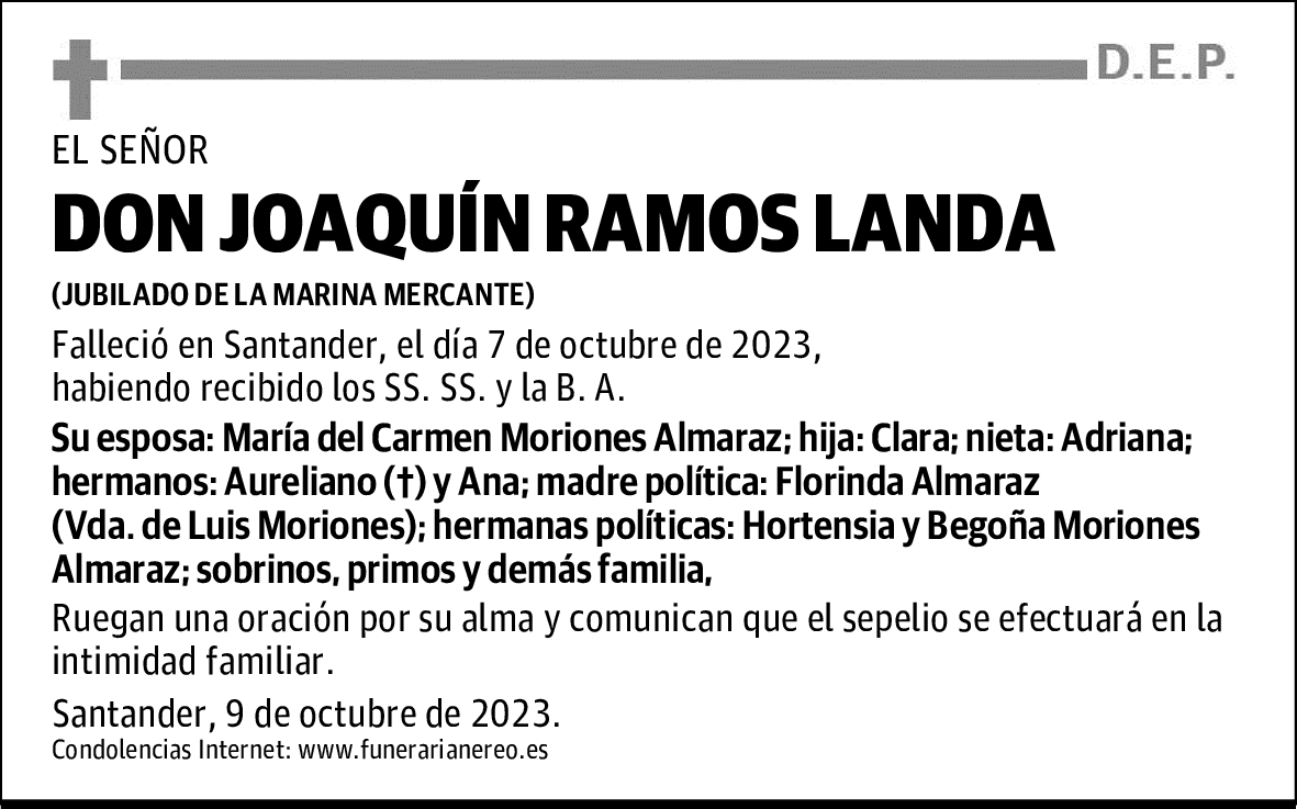 DON JOAQUÍN RAMOS LANDA
