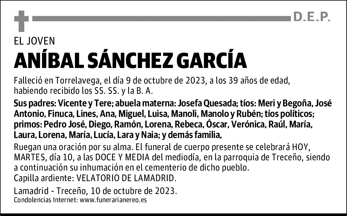 ANÍBAL SÁNCHEZ GARCÍA
