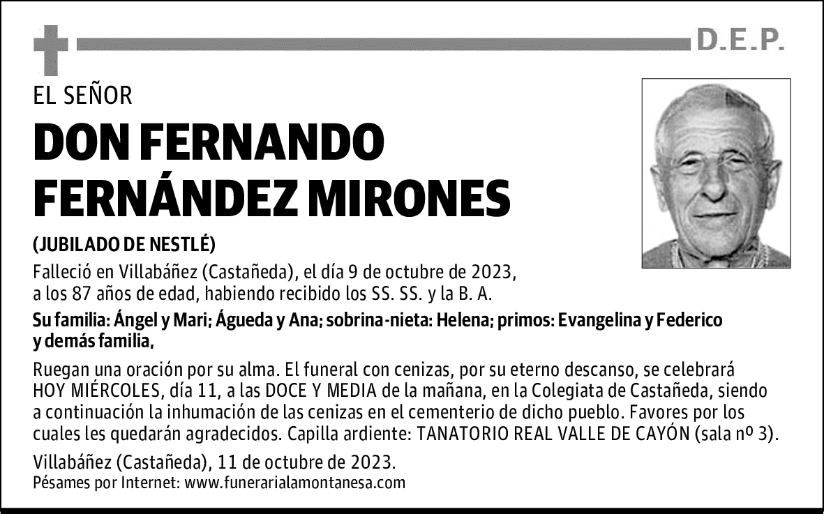 DON FERNANDO FERNÁNDEZ MIRONES