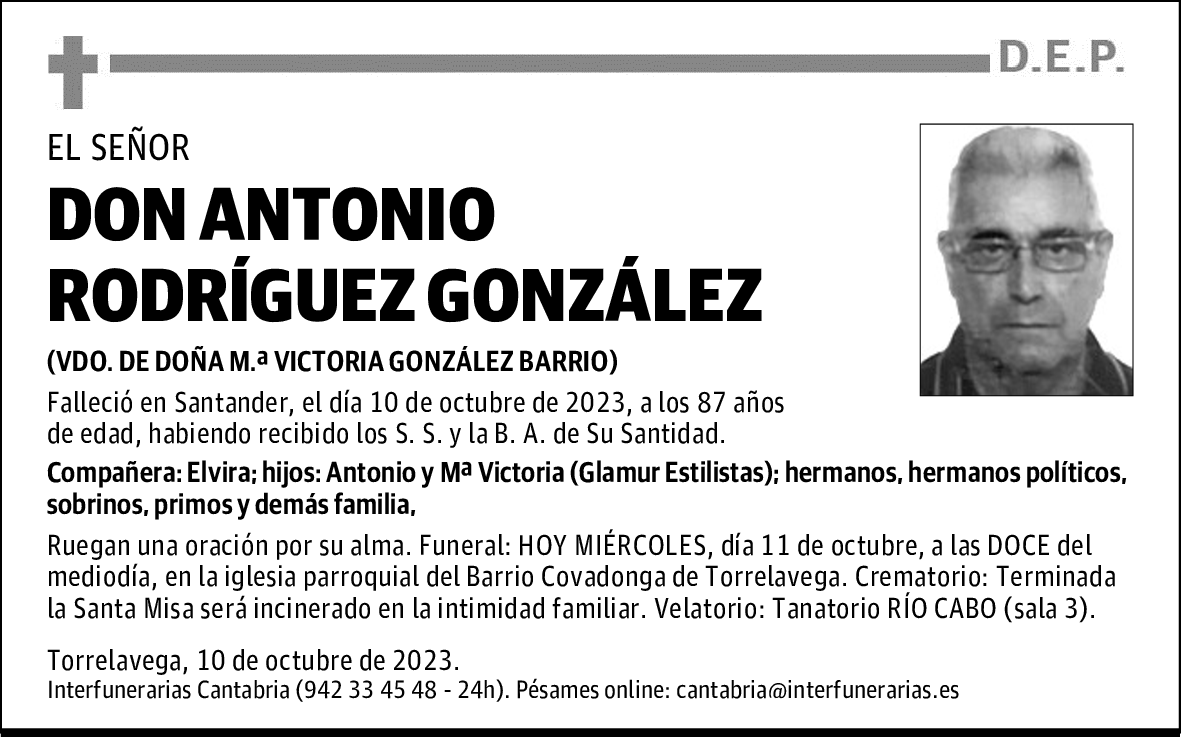 DON ANTONIO RODRÍGUEZ GONZÁLEZ
