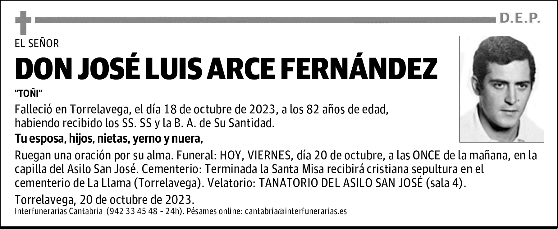 DON JOSÉ LUIS ARCE FERNÁNDEZ