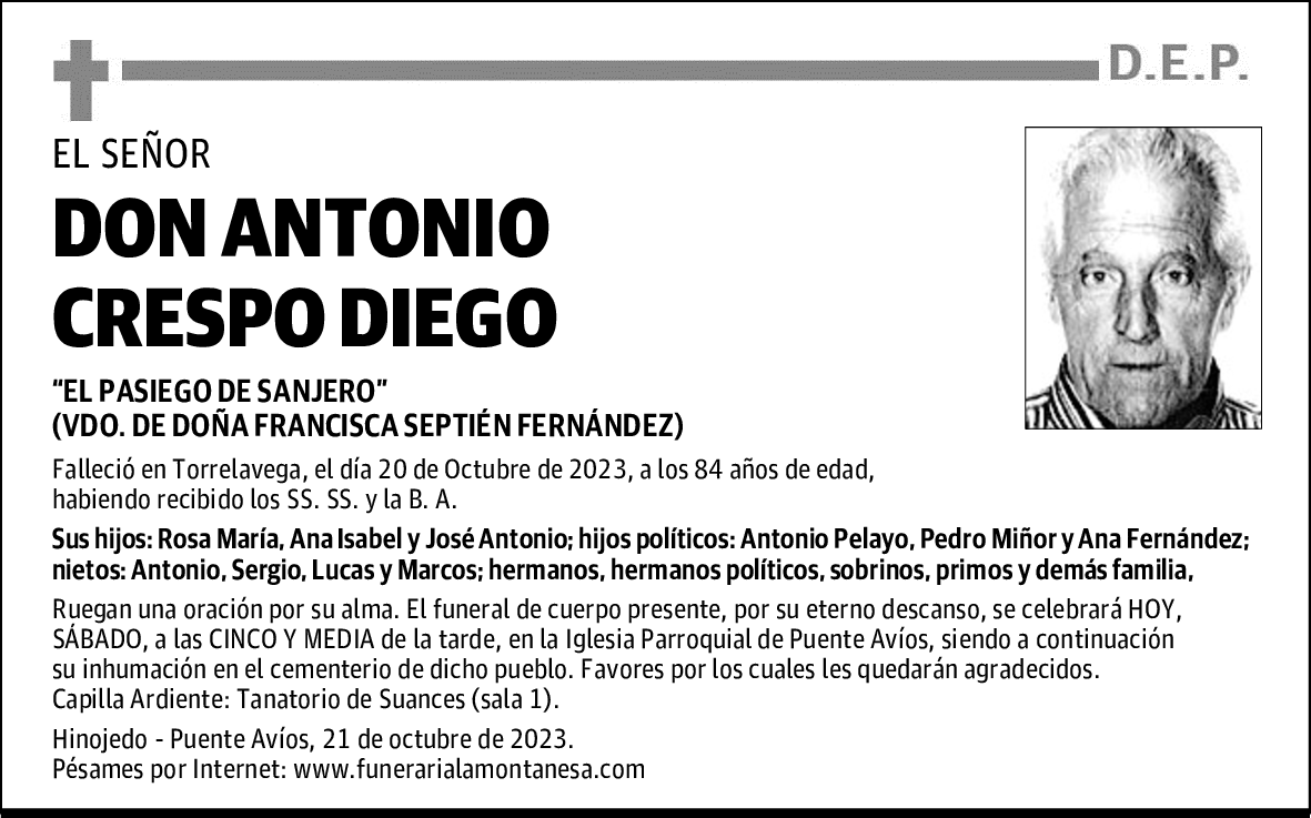 DON ANTONIO CRESPO DIEGO