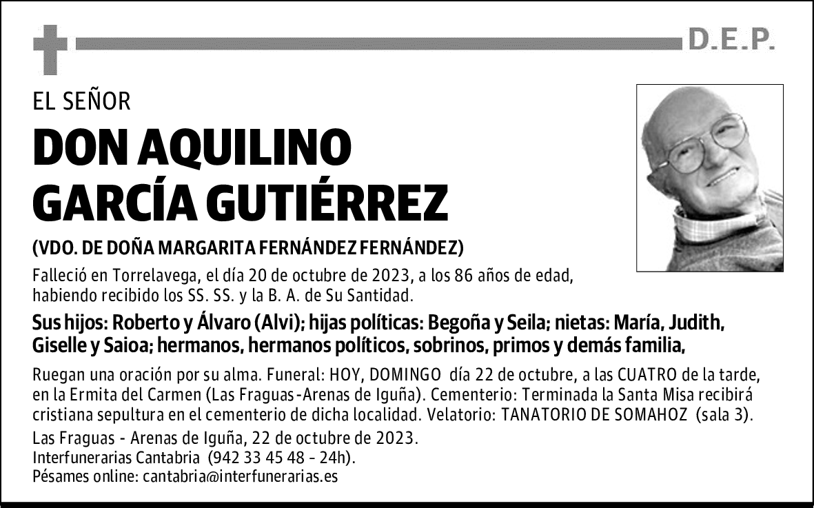 DON AQUILINO GARCÍA GUTIÉRREZ