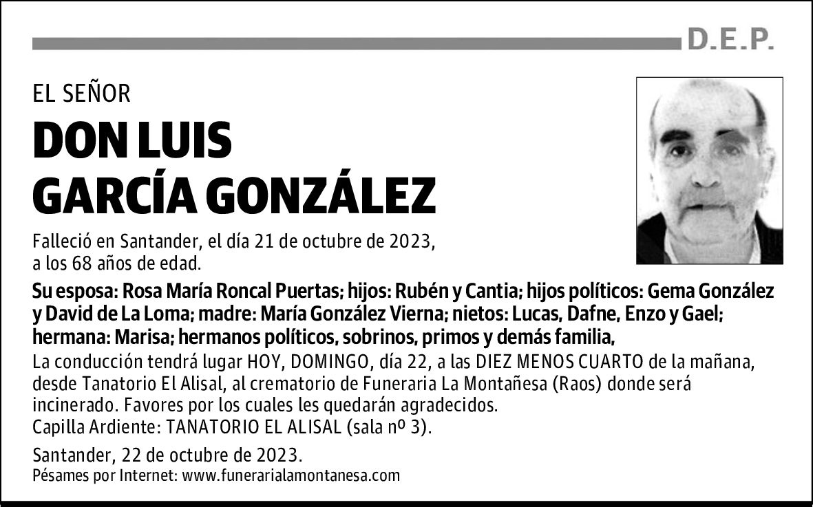 DON LUIS GARCÍA GONZÁLEZ