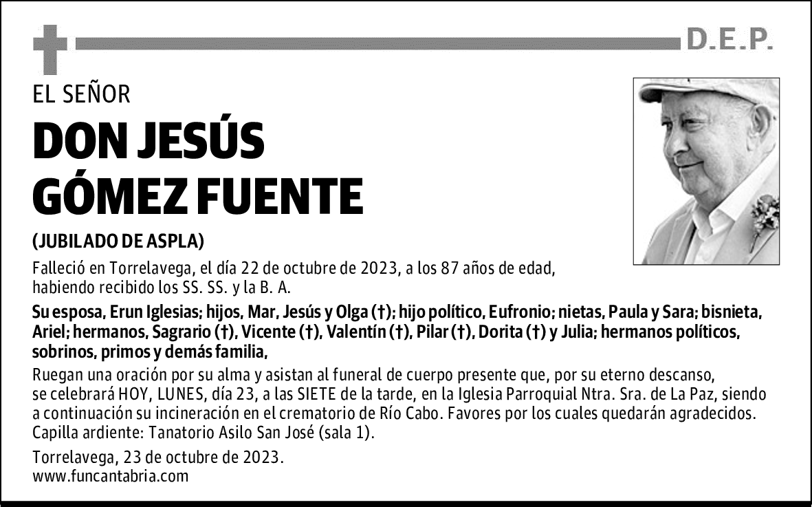 DON JESÚS GÓMEZ FUENTE