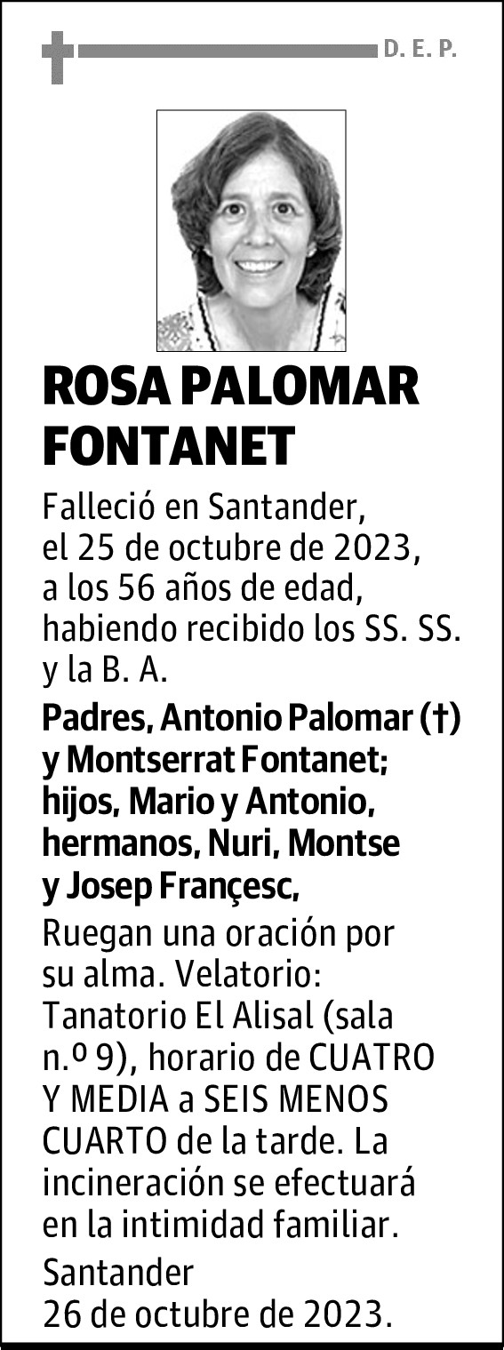 ROSA PALOMAR FONTANET