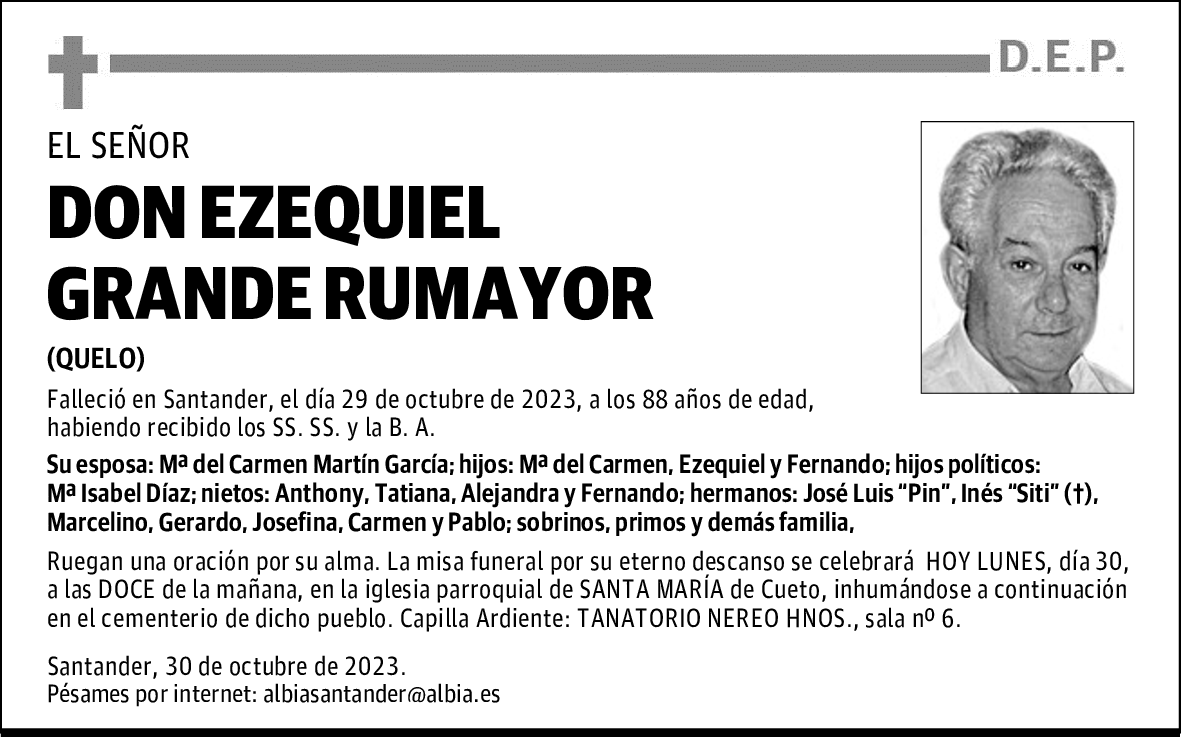 DON EZEQUIEL GRANDE RUMAYOR