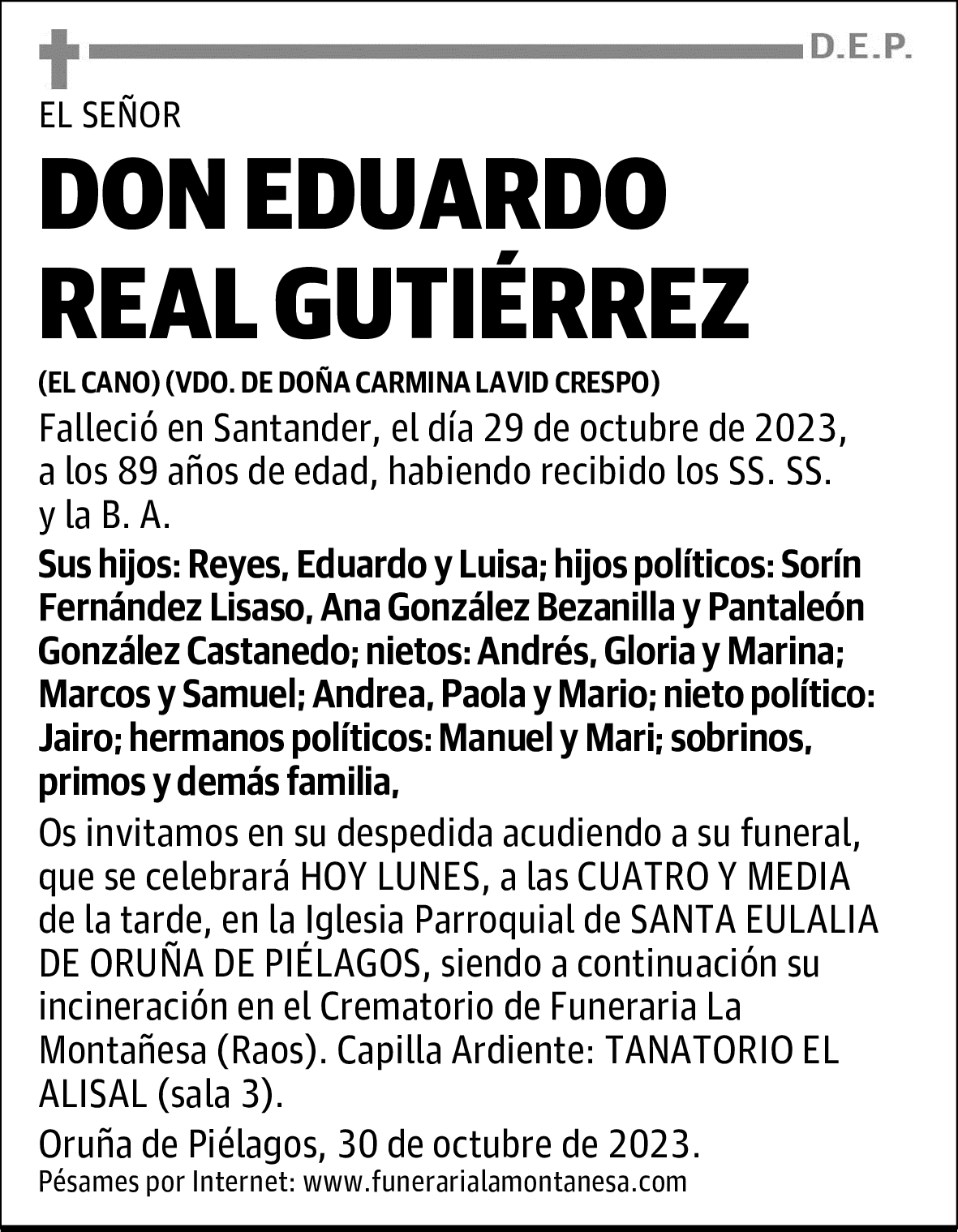 DON EDUARDO REAL GUTIÉRREZ