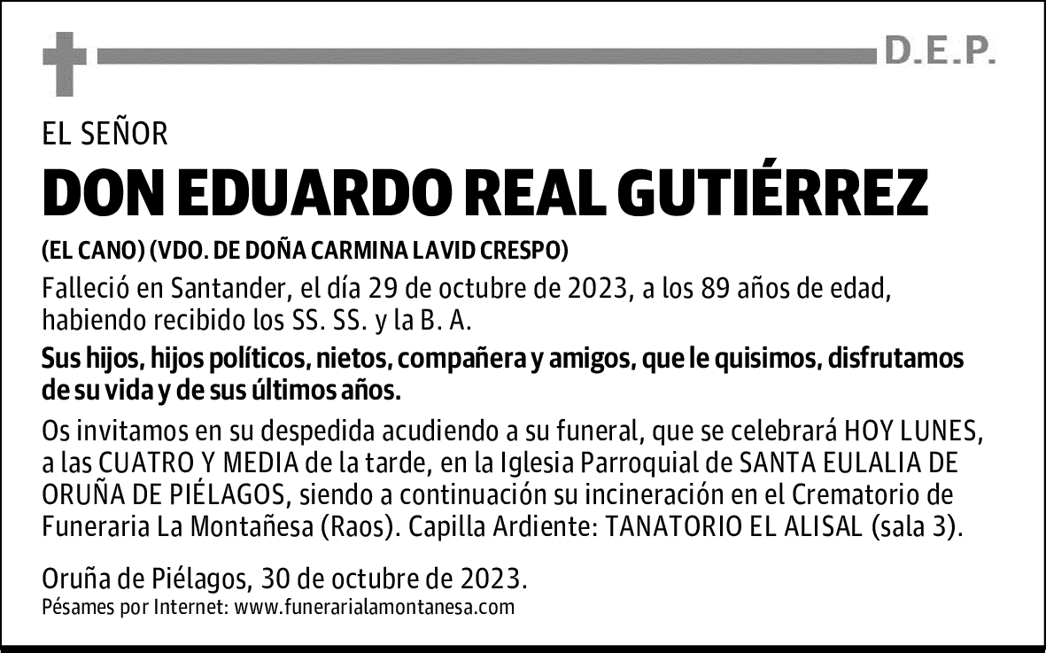 DON EDUARDO REAL GUTIÉRREZ
