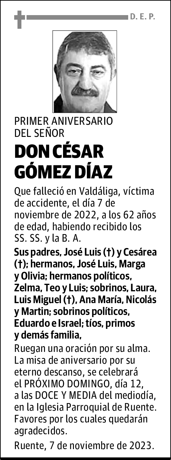 DON CÉSAR GÓMEZ DÍAZ