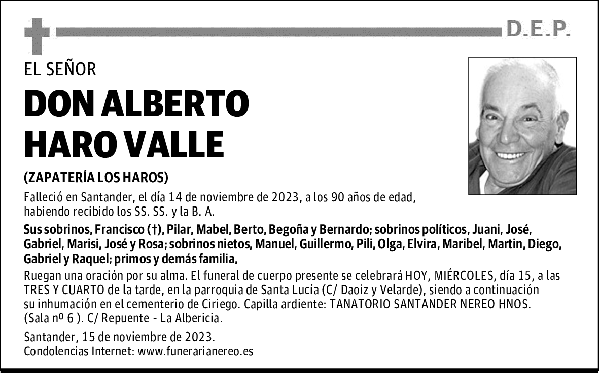 DON ALBERTO HARO VALLE