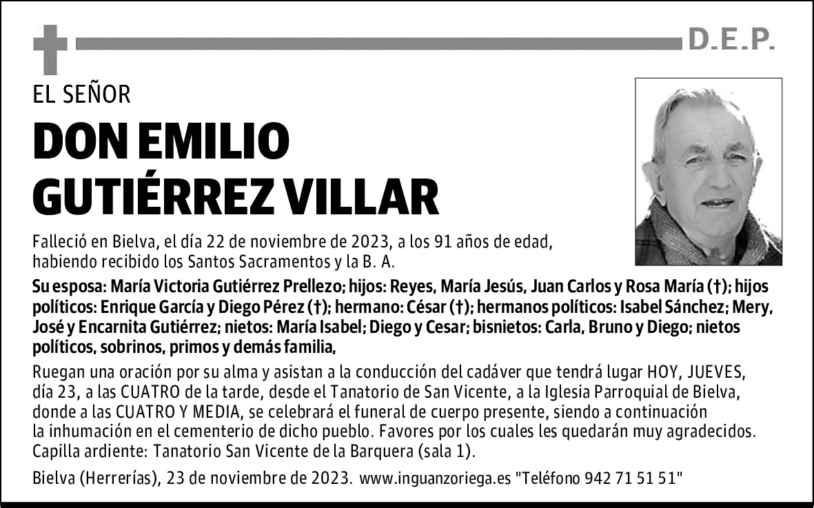 DON EMILIO GUTIÉRREZ VILLAR