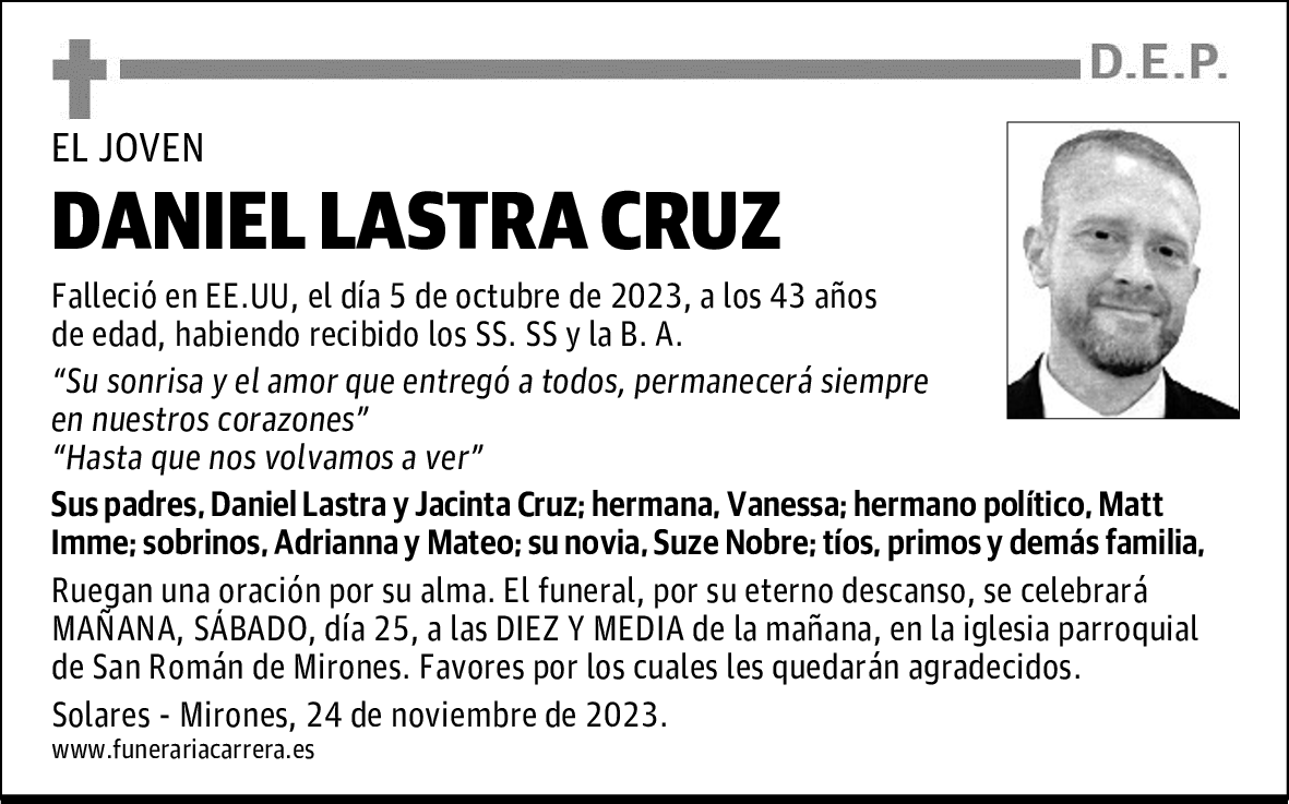 DANIEL LASTRA CRUZ