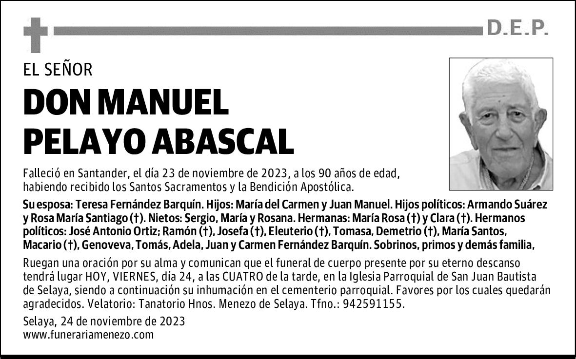 DON MANUEL PELAYO ABASCAL