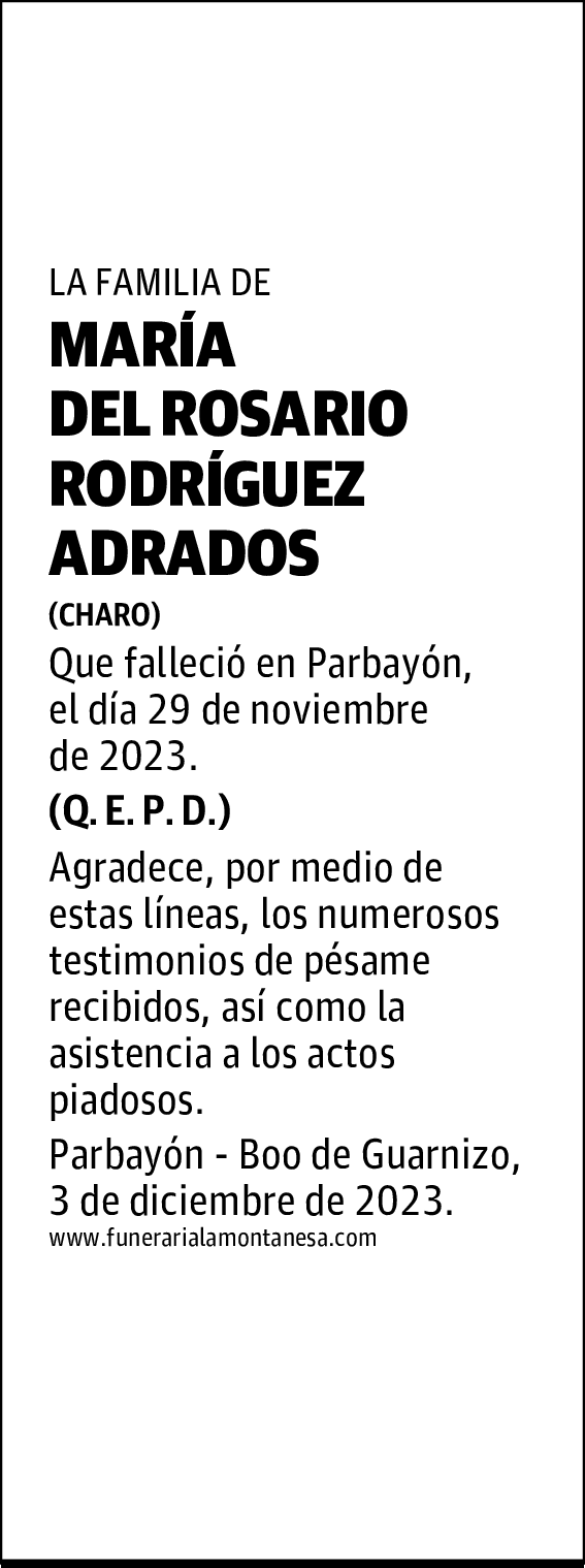 MARÍA DEL ROSARIO RODRÍGUEZ ADRADOS