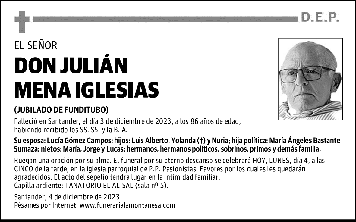 DON JULIÁN MENA IGLESIAS