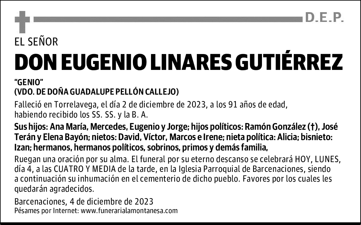 DON EUGENIO LINARES GUTIÉRREZ